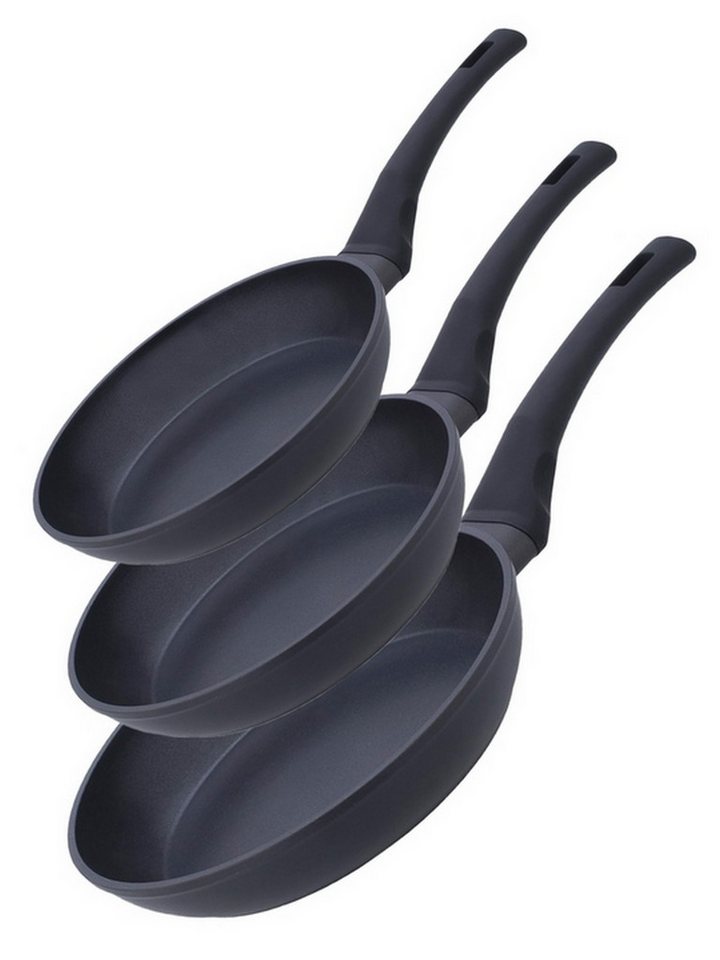 RESTO Kitchenware Pfannen-Set Sagitta, antihaftbeschichtet und spülmaschinenfest, Aluminium (Set, 3-tlg., 1x Bratpfanne Ø 20, 1x Bratpfanne Ø 24, 1x Bratpfanne Ø 28), für alle Herdarten geeignet, auch Induktion von RESTO Kitchenware