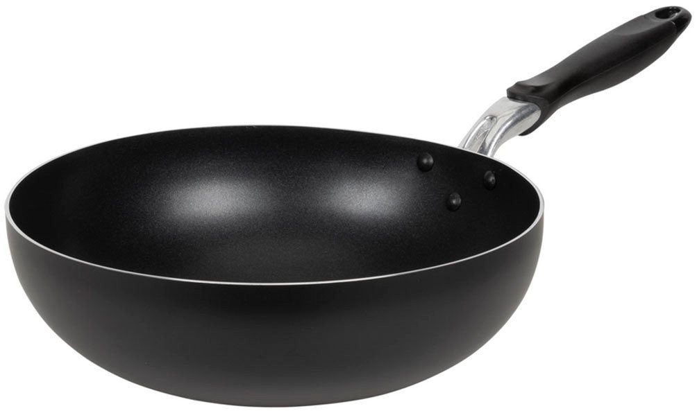 RESTO Kitchenware Wok Antares, Bratpfanne antihaftbeschichtet und spülmaschinenfest, Aluminium (1-tlg), Induktion, für alle Herdarten geeignet von RESTO Kitchenware
