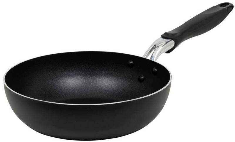 RESTO Kitchenware Wok Antares, Bratpfanne antihaftbeschichtet und spülmaschinenfest, Aluminium (1-tlg), Induktion, für alle Herdarten geeignet von RESTO Kitchenware