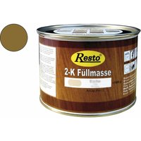 Resto - 2K Füllmasse inkl. Härter Holz-Spachtelmasse lackierbar 1 kg Eiche rustikal von RESTO