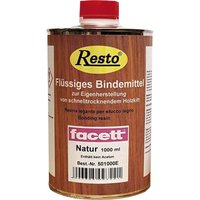 Bindemittel zur Eigenherstellung von Holzspachtelmasse, schnelltrockendem Holzkitt, 1 Liter - Resto von RESTO