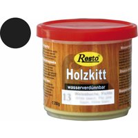 Holzkitt ReparaturpasteSpachtelmasse lackierbar Buche schwarz 200g - Resto von RESTO