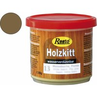 Holzkitt ReparaturpasteSpachtelmasse lackierbar Nussbaum dunkel 200g - Resto von RESTO