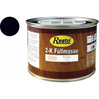 Resto - 2K Füllmasse inkl. Härter Holz-Spachtelmasse lackierbar 500 g schwarz von RESTO