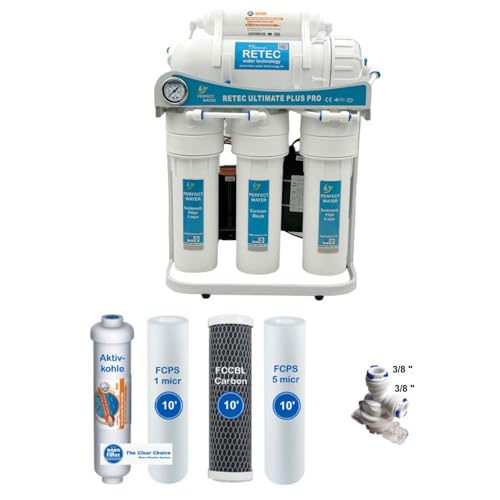 Osmoseanlage 1000 GPD Ultimate PLUS Basic direct flow kein Tank nötig Umkehrosmosewasserfilter Wasserfilter Trinkwasser Umkehrosmose Reverse Osmosis von RETEC