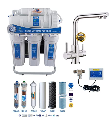 Osmoseanlage 600 GPD Perfect Water No. 1 Ultimate PLUS PRO Mod. 2020 RETEC direct flow kein Tank nötig Umkehrosmosewasserfilter Wasserfilter Trinkwasser Umkehrosmose Reverse Osmosis von RETEC