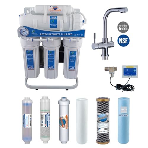 Umkehrosmoseanlage 800 GPD Perfect Water No. 1 Ultimate Plus PRO kein Tank nötig Wasserfilter Trinkwasser Reverse Osmosis von RETEC