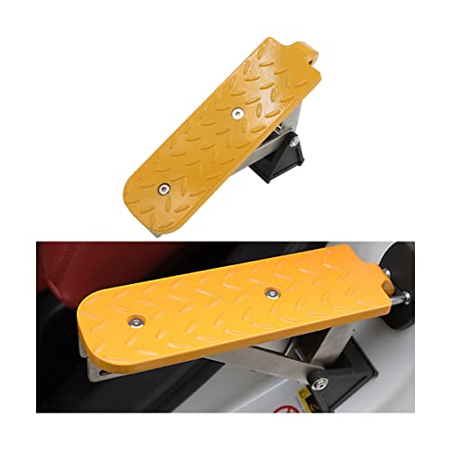 RETENA Universal-Fit-Dachträger-Türstufe Auf Türverriegelungs-Pedalleiter, Auto-Multifunktions-Faltbare Dachträger-Stufe, Einfacher Aufstieg Auf Das Dach for Die Meisten PKW-LKW (Color : Orange) von RETENA