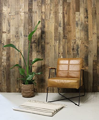 Alte Eiche Wandverkleidung French Oak Braun 0,8 M2 pro box– Rustikale Holz Wandverkleidung aus Altholz – 3D Holzpaneele für Wandgestaltung - Dekorative Wandverkleidung Innenbereich von RETIMBER WORKS by de Witte