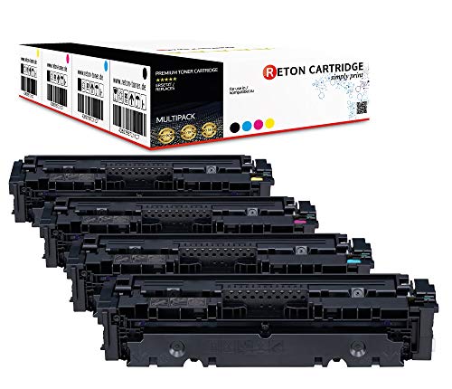 4 Original Reton Toner | 25% höhere Reichweite | kompatibel zu Canon 046 046H Canon 046BK 046C 046M 046Y 046HBK 046HC 046HM 046HY von RETON CARTRIDGE