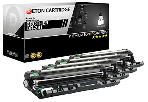 4 Reton Bildtrommel kompatibel zu Brother DR-241CL DR-241 für DCP-9020CDW, 9022CDW, HL-3140CW, 3142CW, 3150CDW, 3152CDW, 3170CDW, 3172CDW, MFC-9130CW, 9140CDN, 9330CDW, 9340CDW von RETON CARTRIDGE