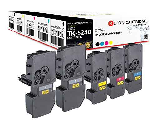 5 Original Reton Toner | 50% höhere Druckleistung | kompatibel für Kyocera TK-5240 für Kyocera ECOSYS M5526cdn, M5526cdw, P5026cdn, P5026cdw 5 Original Reton Toner | 50% höhere Druckleistung | kompatibel für Kyocera TK-5240 für Kyocera ECOSYS M5526cdn, M5526cdw, P5026cdn, P5026cdw von RETON CARTRIDGE