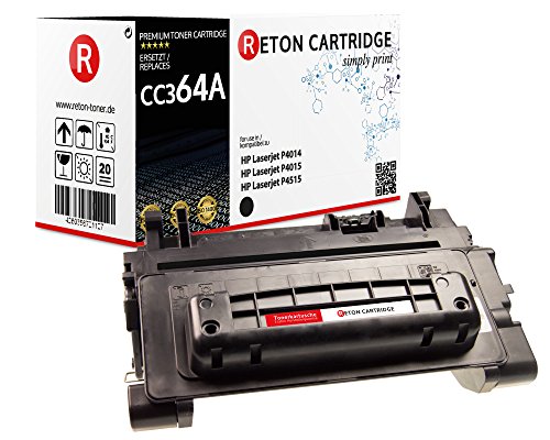 Original Reton Toner, kompatibel, Schwarz für HP CC364A, HP Laserjet, P4014, P4014N, P4014DN, P4015, P4015N, P4015TN, P4015X, P4015DN, P4515, P4515X, P4515TN, P4515XM, P4510, P4515N von RETON CARTRIDGE