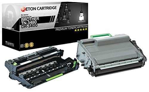 Original Reton Toner + Trommel 170% höhere Reichweite kompatibel zu Brother DR-3400 TN-3430 von RETON CARTRIDGE