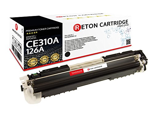 Reton Toner | 30% höhere Reichweite | kompatibel für HP CE310A 126A schwarz Color Laserjet CP1020 CP1021 CP1022 CP1023 CP1025 CP1025nw CP1026nw - TopShot Pro M275MFP von RETON CARTRIDGE