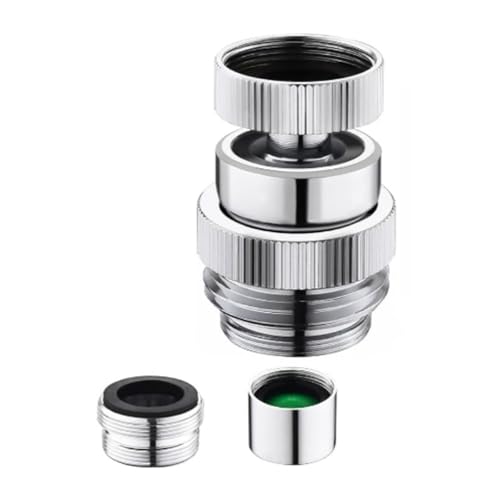 360 Grad drehbarer Gartenschlauch-Wasserhahn-Adapter, Messinggewinde, auslaufsicheres Design für die Bewässerung von Autowaschen, rotierender Gartenschlauch-Wasserhahn-Adapter von RETUOLWAG