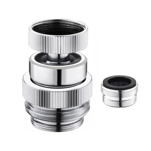 360 Grad drehbarer Gartenschlauch-Wasserhahn-Adapter, Messinggewinde, auslaufsicheres Design für die Bewässerung von Autowaschen, rotierender Gartenschlauch-Wasserhahn-Adapter von RETUOLWAG