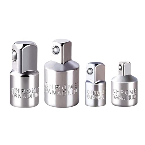 4PCS Socket Adapter Und Reduzierer Set Weiblich Von Männlichen Sockel Reduzierern Schraubenschlüsseladapter Für Driver Ratcheting Und Set von RETUOLWAG