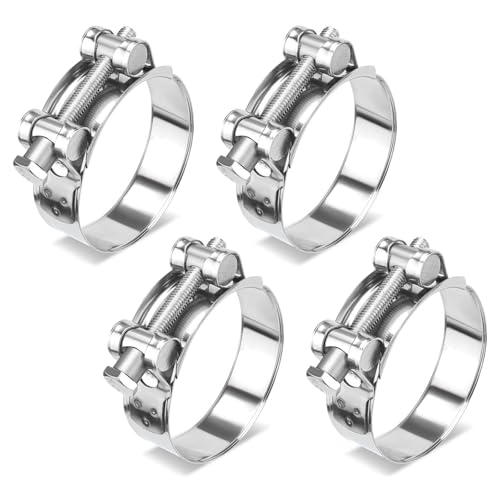 4pcs Verstellbare Stahlschlauchklemmen Sicher Und Rostresistente Verbindungsschlauchklemme Für Automobil Und Haushaltsanwendungsrost Widerstandsklemmen von RETUOLWAG