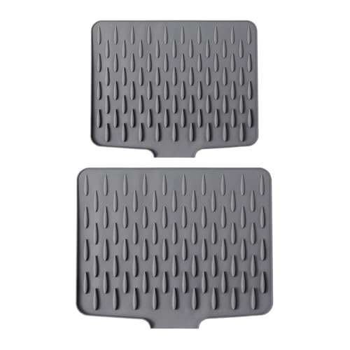 Abtropfmatte aus lebensmittelechtem Silikon, abgeschrägte Abtropfmatte, rutschfeste Küchenspüle, Abtropfmatte für Küche, hitzebeständiger Silikon-Untersetzer Abtropfmatte aus lebensmittelechtem Silikon, abgeschrägte Abtropfmatte, rutschfeste Küchenspüle, Abtropfmatte für Küche, hitzebeständiger Silikon-Untersetzer von RETUOLWAG