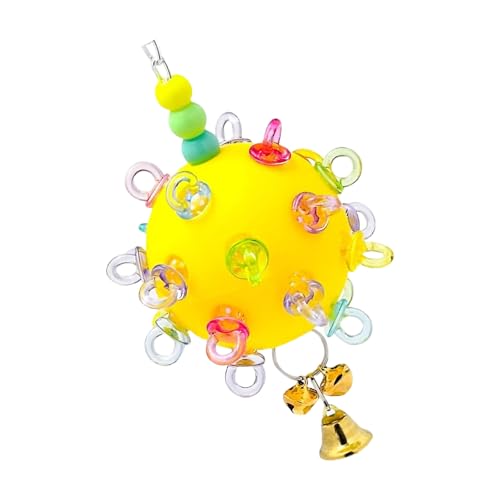 Buntes Vogelspielzeug zum Aufhängen, Kauspielzeug, Gummiball, Papageien, Kauen für Papageien, Käfigbereicherung und Unterhaltung, hängender Vogel für Käfig Buntes Vogelspielzeug zum Aufhängen, Kauspielzeug, Gummiball, Papageien, Kauen für Papageien, Käfigbereicherung und Unterhaltung, hängender Vogel für Käfig von RETUOLWAG