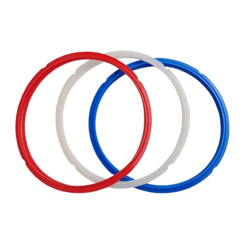 Dichtungsringe aus Silikon für 3qt 5qt 6qt 8qt Modelle Ersatz-Silikondichtungsringe 3 Stück Dichtungsringe aus Silikon für 3qt 5qt 6qt 8qt Modelle Ersatz-Silikondichtungsringe 3 Stück von RETUOLWAG