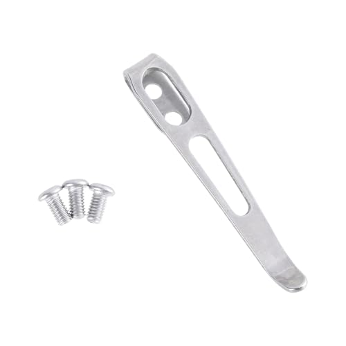 Edelstahl Back Clip Taschen Cutter Clip Tragen Klemme Taschen Clip für Falttaschen Cutter Zubehör Taschen Clip Werkzeug von RETUOLWAG