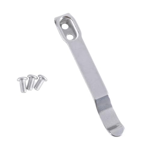Edelstahl Back Clip Taschen Cutter Clip Tragen Klemme Taschen Clip für Falttaschen Cutter Zubehör Taschen Clip Werkzeug von RETUOLWAG