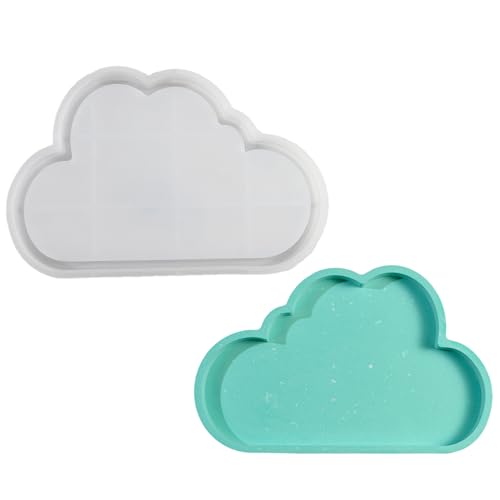 Flexible Wolken Geformte Silikondessertform Schöne Wolken Musterschale Robustes Silikon Für Heimbäcker Flexibel von RETUOLWAG