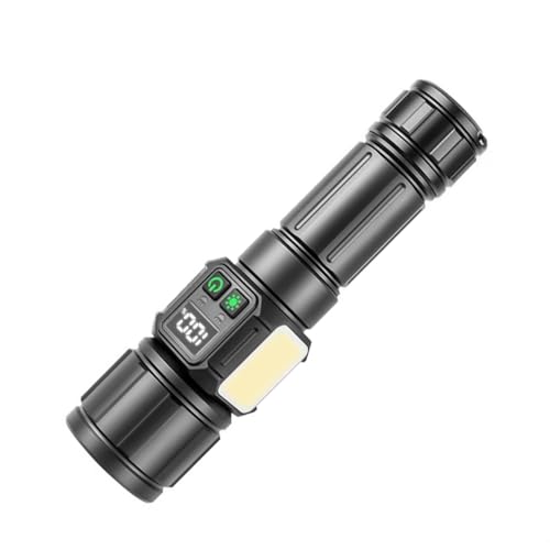 Helle wiederaufladbare Taschenlampe, 9 Modi, Basis für Camping, Wandern, Outdoor, Nacht, Hundespaziergänge, Digitalanzeige, Taschenlampe Helle wiederaufladbare Taschenlampe, 9 Modi, Basis für Camping, Wandern, Outdoor, Nacht, Hundespaziergänge, Digitalanzeige, Taschenlampe von RETUOLWAG