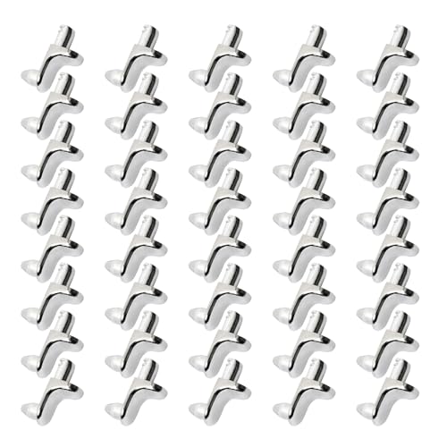 Mehrzweck-Regalstifthalter aus Zinklegierung, 5 mm, für sichere und diskrete Regalmontage in Möbelklammern, 60 Stück Mehrzweck-Regalstifthalter aus Zinklegierung, 5 mm, für sichere und diskrete Regalmontage in Möbelklammern, 60 Stück von RETUOLWAG