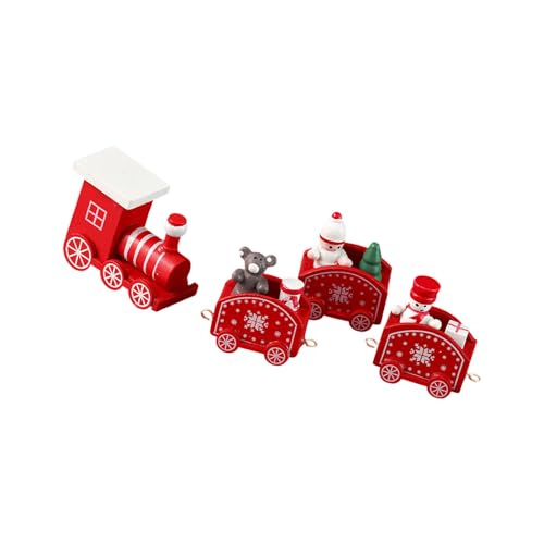 Multifunktionaler Holzzug Weihnachtsschmuck austauschbares Design Party Dekoration Weihnachtszug Verzierung Benutzerfreundliche Ferienhäuser Dekoration von RETUOLWAG