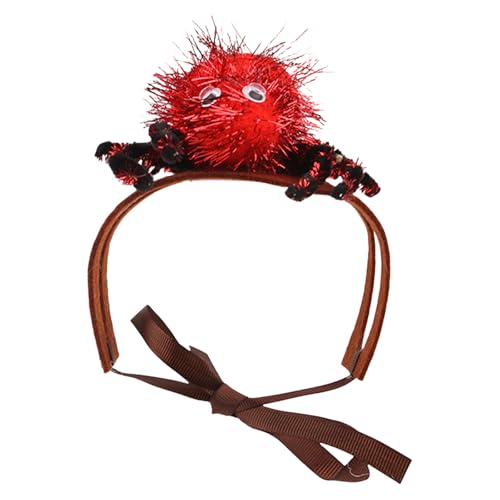 RETUOLWAG Neuheit Spiders Haustier Stirnbänder Für Katzen Hundeanpassung Belt Hunde Kostüm Halloween Party Fotografie Lustige Kopfbedeckung Spiders Haarband von RETUOLWAG