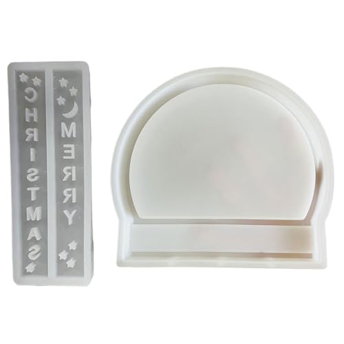 Packung Mit 2 Silikon Epoxid Crafting Formen Einzigartige Wanddekorationen Haus Dekore Silikonform Set Schmuck Herstellung Handgefertigter Halterformen von RETUOLWAG