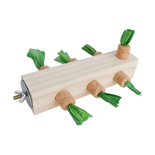 Papageien-Sitzstange mit Sand-Kaukäfig-Plattform für Wellensittiche, Nymphensittiche, Finken, Sittiche, aus Holz, Papageienständer Papageien-Sitzstange mit Sand-Kaukäfig-Plattform für Wellensittiche, Nymphensittiche, Finken, Sittiche, aus Holz, Papageienständer von RETUOLWAG