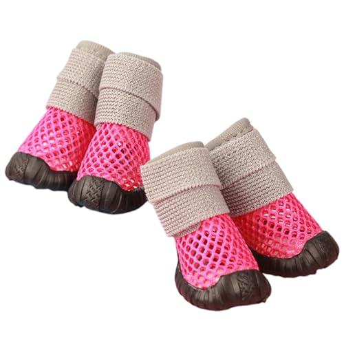 RETUOLWAG 4PCS Hundeschuhe Outdoor Aktivität Fußschutz Antislip Haustier Heißes Wetter Atmungsaktiven Ausgehöhlten Zum Laufen Von Walking Pet RETUOLWAG 4PCS Hundeschuhe Outdoor Aktivität Fußschutz Antislip Haustier Heißes Wetter Atmungsaktiven Ausgehöhlten Zum Laufen Von Walking Pet von RETUOLWAG