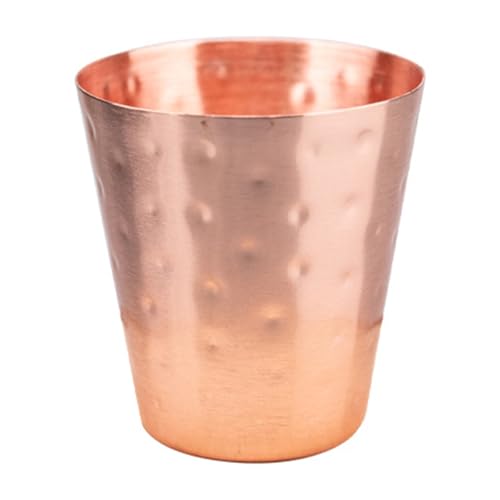 RETUOLWAG 70 ml Miniatur-Cocktailbecher, gehämmertes Kupfer, einzigartiger Getränke-Trinkbecher, tragbares Trinkgeschirr für Zuhause und Außenbereich, Kupfer-Trinkgeschirr von RETUOLWAG