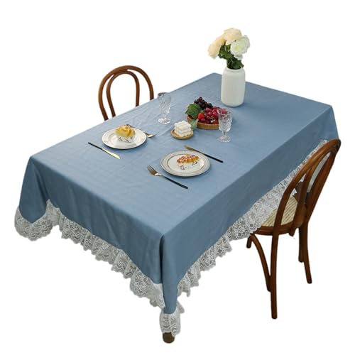 RETUOLWAG Artistics Tischdecke mit Blumenmuster, Polyester, maschinenwaschbar, passend für verschiedene Tischgrößen, dekoratives Esszubehör, Polyester-Tischdecke von RETUOLWAG