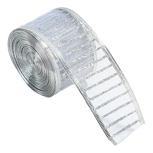 RETUOLWAG Elegante Weihnachtskränze Und Baumschmuck Mehrzweck Weihnachtsbänder Dekorative Bänder Für Geschenke Wickelband Für Kunsthandwerk RETUOLWAG Elegante Weihnachtskränze Und Baumschmuck Mehrzweck Weihnachtsbänder Dekorative Bänder Für Geschenke Wickelband Für Kunsthandwerk von RETUOLWAG