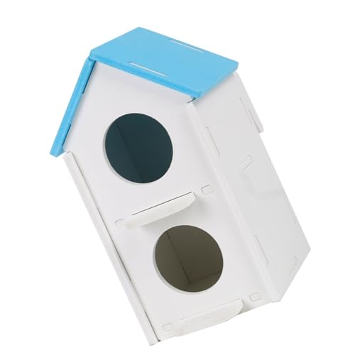 RETUOLWAG Hummingbird Wellensittich Nest Cage Shelter Stand 2 Stufen Versteckt Outdoor Spielzeug Für Kolibri von RETUOLWAG