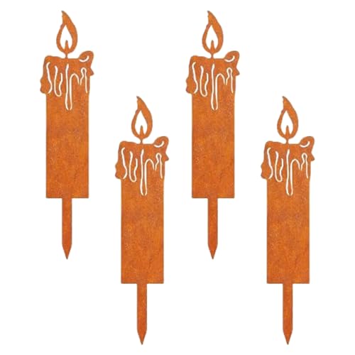 RETUOLWAG Metall Weihnacht Yard Schilder Dekoration Steck Freien Rasenschilder Dekorative Gartenstände Für Weihnachtsknloßdekorationen Freien von RETUOLWAG