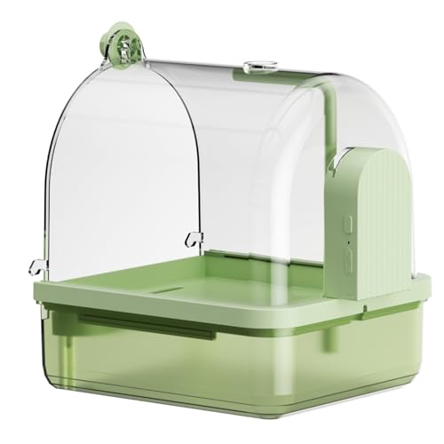 RETUOLWAG Mode Hängende Vogelbad Langlebigkeit Portables Duschbox Für Kleine Vögel Kanarien Budeigar Cockatiel Haltbarkeit RETUOLWAG Mode Hängende Vogelbad Langlebigkeit Portables Duschbox Für Kleine Vögel Kanarien Budeigar Cockatiel Haltbarkeit von RETUOLWAG