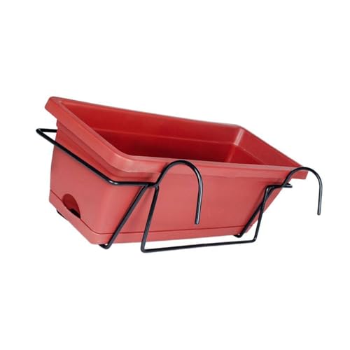 RETUOLWAG Robuster Plastikpflanzgefäß In Mittlerer Größe Praktischer Pflanzer Blütentöpfe Mit Integriertem Tablett Und Rack Für Wassermanagement Blumenpots von RETUOLWAG