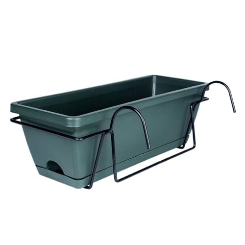 RETUOLWAG Robuster Plastikpflanzgefäß In Mittlerer Größe Praktischer Pflanzer Blütentöpfe Mit Integriertem Tablett Und Rack Für Wassermanagement Blumenpots von RETUOLWAG