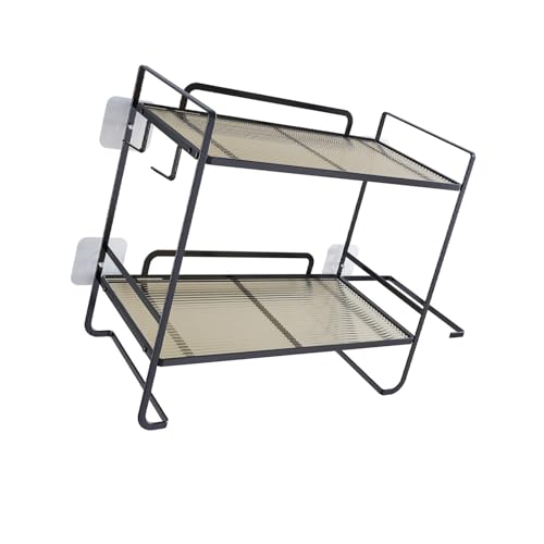 RETUOLWAG Upgrades Badezimmer Essential Mit 2 Offenen Regalen Eisenkonstrukt & Nicht Bohranlagerung Badezimmer Organiziert Rack Toilettenregal Organizieren RETUOLWAG Upgrades Badezimmer Essential Mit 2 Offenen Regalen Eisenkonstrukt & Nicht Bohranlagerung Badezimmer Organiziert Rack Toilettenregal Organizieren von RETUOLWAG