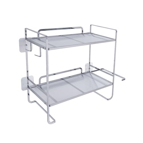 RETUOLWAG Upgrades Badezimmer Essential Mit 2 Offenen Regalen Eisenkonstrukt & Nicht Bohranlagerung Badezimmer Organiziert Rack Toilettenregal Organizieren RETUOLWAG Upgrades Badezimmer Essential Mit 2 Offenen Regalen Eisenkonstrukt & Nicht Bohranlagerung Badezimmer Organiziert Rack Toilettenregal Organizieren von RETUOLWAG