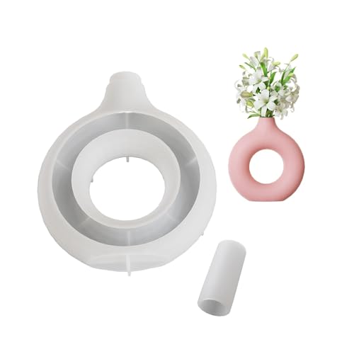 Silikonform für geometrische Blumenvasen, dekoratives Pflanzgefäß, Zubehör, Tischdekoration, Formwerkzeug, oval von RETUOLWAG