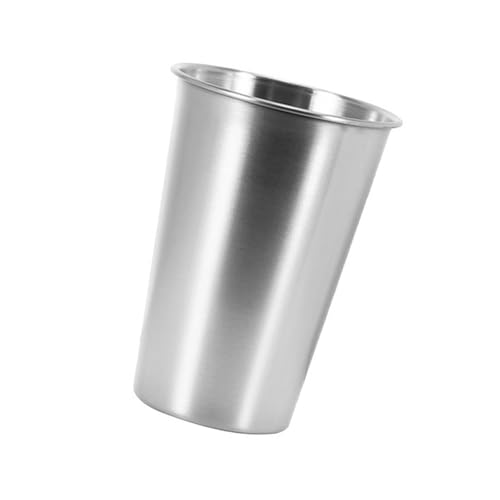 Tragbarer Trinkbecher für Tee, Kaffee, Milch, Bierkrug, stapelbar, Wasserbecher, Edelstahl, für Restaurant, stapelbar, Camping-Wasser Tragbarer Trinkbecher für Tee, Kaffee, Milch, Bierkrug, stapelbar, Wasserbecher, Edelstahl, für Restaurant, stapelbar, Camping-Wasser von RETUOLWAG
