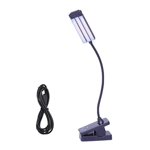 Tragbares LED-Leselicht mit 3 Köpfen, Schlafsaal, Nachtlicht, verstellbar, zum Aufstecken, wiederaufladbar, Buchlichter, Augenschutz, Schreibtischlampe Tragbares LED-Leselicht mit 3 Köpfen, Schlafsaal, Nachtlicht, verstellbar, zum Aufstecken, wiederaufladbar, Buchlichter, Augenschutz, Schreibtischlampe von RETUOLWAG