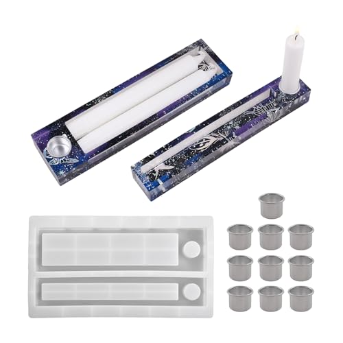 Vielseitige Silikon-Bastelform für Bastelarbeiten, Harz, Zement, Wachshalter, wiederverwendbares Design, wiederverwendbare Silikonhalterform von RETUOLWAG